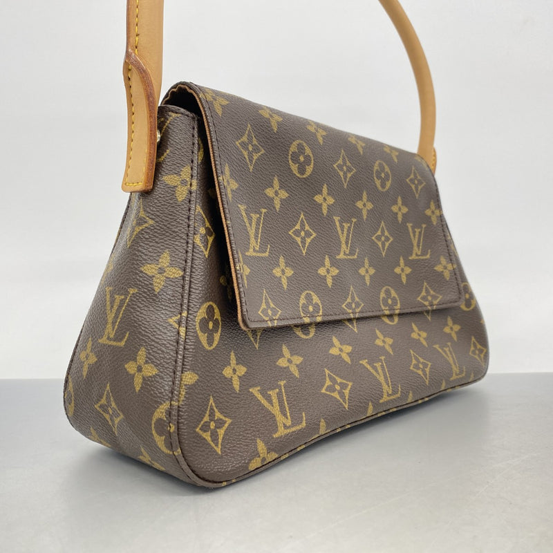 【6gc3058】ルイヴィトン ショルダーバッグ モノグラム ミニルーピング M51147 ブラウン【中古】レディース