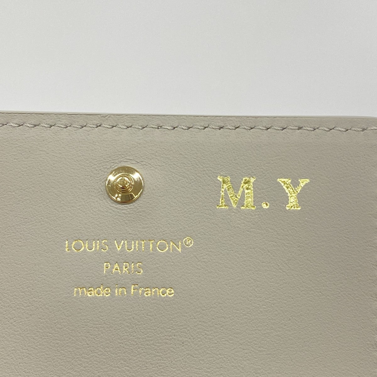 【6gc3081-k】ルイヴィトン 三つ折り財布 ポルトフォイユ カプシーヌ タイニー M12406 フリントグレー【中古】レディース