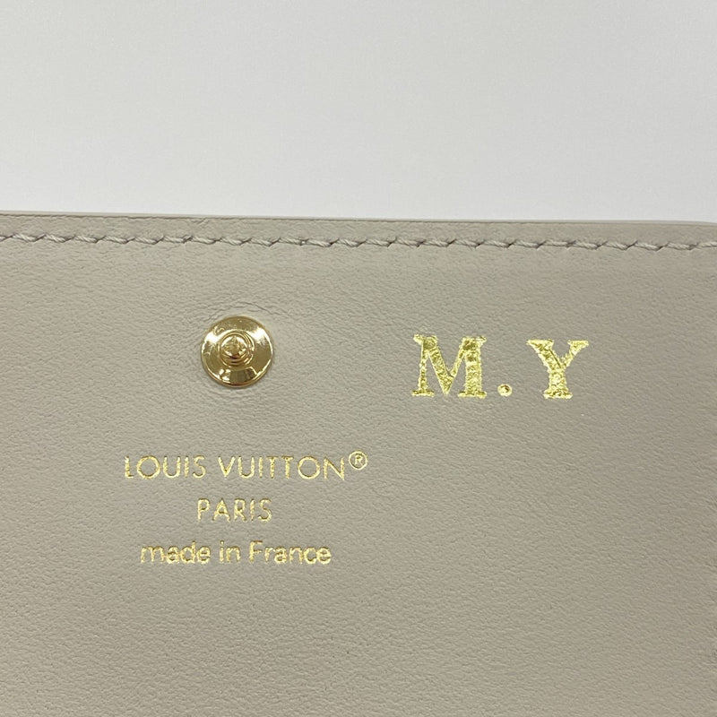 【6gc3081-k】ルイヴィトン 三つ折り財布 ポルトフォイユ カプシーヌ タイニー M12406 フリントグレー【中古】レディース