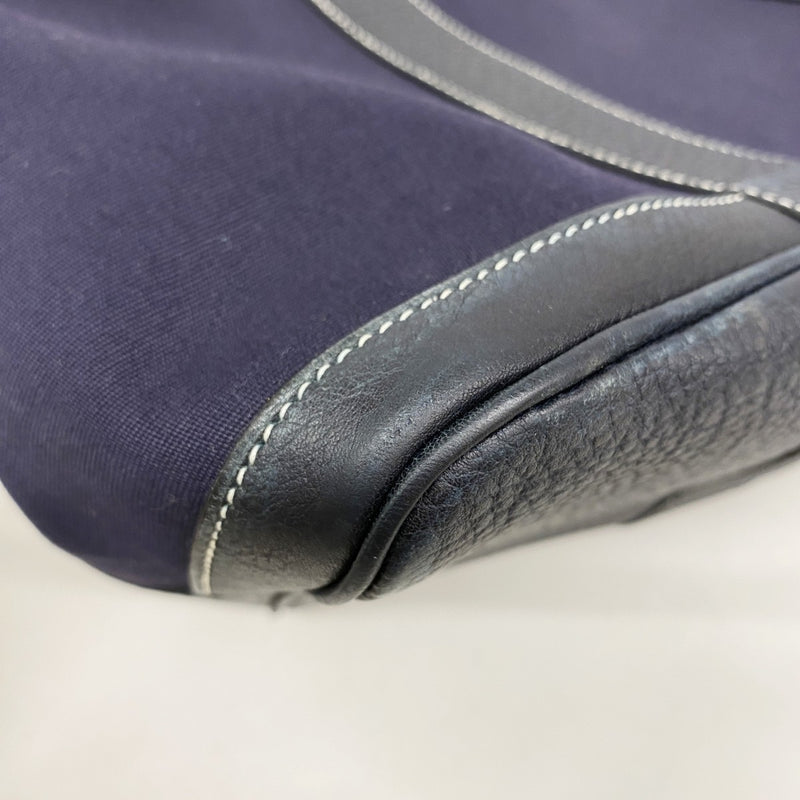 【6gc3086-h】エルメス トートバッグ ガーデンパーティPM トワルアッシュ ネイビー シルバー金具 □I刻印【中古】レディース