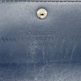 【6gc3093-k】ルイヴィトン 三つ折り長財布 モノグラム・マット ポシェットポルトモネクレディ M65175 ブルー【中古】レディース
