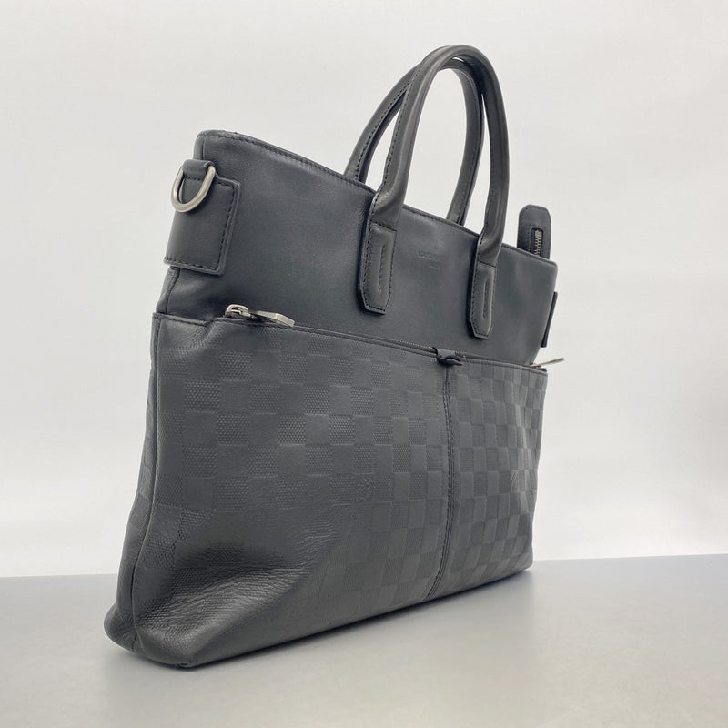【6gc3097-k】ルイヴィトン ビジネスバッグ ダミエ・アンフィニ 7DW N41565 オニキス【中古】メンズ