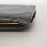 【6gc3101-k】シャネル 長財布 キャビアスキン ブラック ゴールド金具【中古】レディース