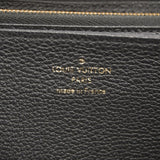 【6gc3106-k】ルイヴィトン 長財布 モノグラム・アンプラント ジッピーウォレット M61864 ノワール【中古】レディース