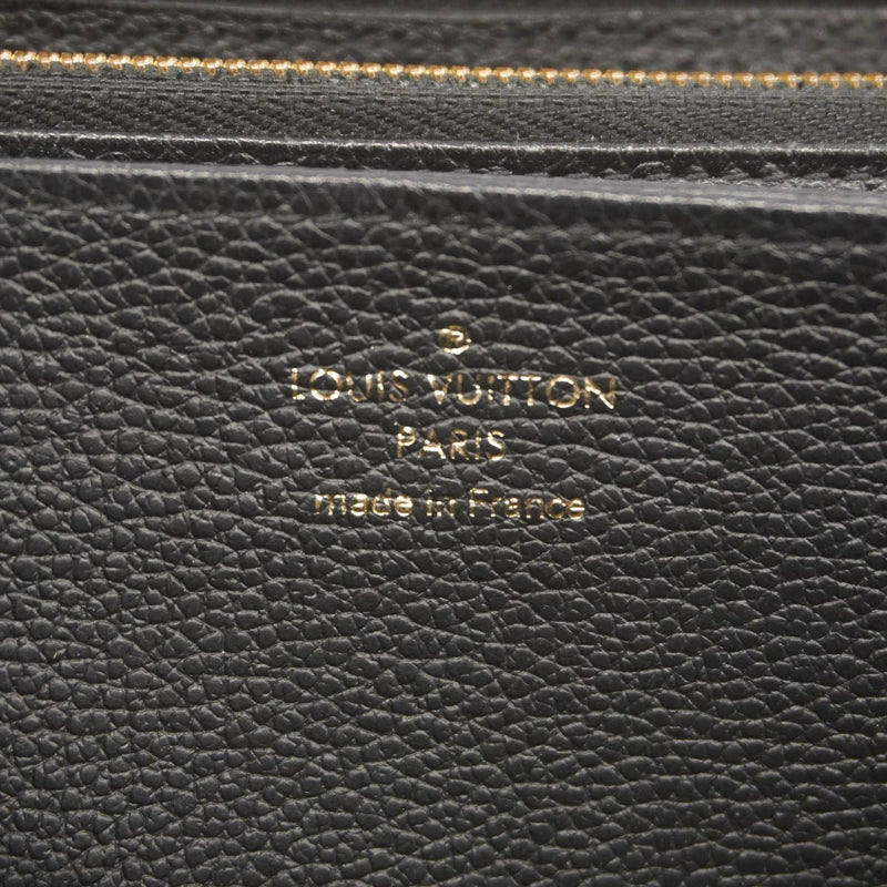 【6gc3106-k】ルイヴィトン 長財布 モノグラム・アンプラント ジッピーウォレット M61864 ノワール【中古】レディース