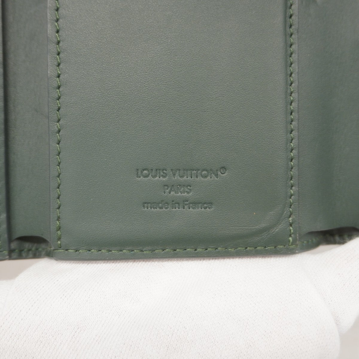 【6gc3129-k】ルイヴィトン 三つ折り財布 アエログラム ヴィクターウォレット M25958 フォレストグリーン【中古】メンズ