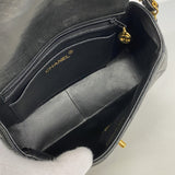 【6gc3130-k】シャネル ハンドバッグ マトラッセ チェーンショルダー ラムスキン ブラック ゴールド金具【中古】レディース