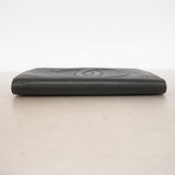 【6gc3143-k】シャネル 長財布 キャビアスキン ブラック ゴールド金具【中古】レディース