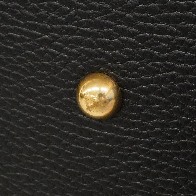 【6gc3152】エルメス ハンドバッグ ボリード31 アルデンヌ ブラック ゴールド金具 □F刻印 2wayバッグ【中古】レディース
