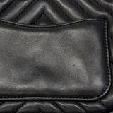 【6gc3154】シャネル ハンドバッグ Vステッチ チェーンショルダー ラムスキン ブラック シャンパンゴールド金具 2wayバッグ【中古】レディース
