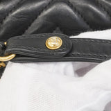 【6gc3154】シャネル ハンドバッグ Vステッチ チェーンショルダー ラムスキン ブラック シャンパンゴールド金具 2wayバッグ【中古】レディース