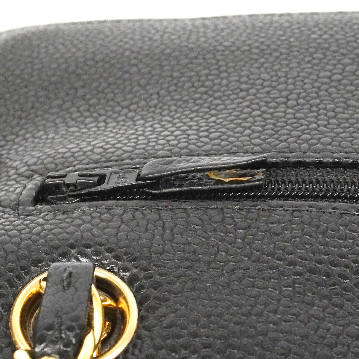 【6gc3155】シャネル ハンドバッグ マトラッセ Wフラップ Wチェーン キャビアスキン ブラック ゴールド金具【中古】レディース
