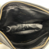 【6gc3157】シャネル ショルダーバッグ マトラッセ フリンジ付きチェーンショルダー ラムスキン ブラック ゴールド金具【中古】レディース
