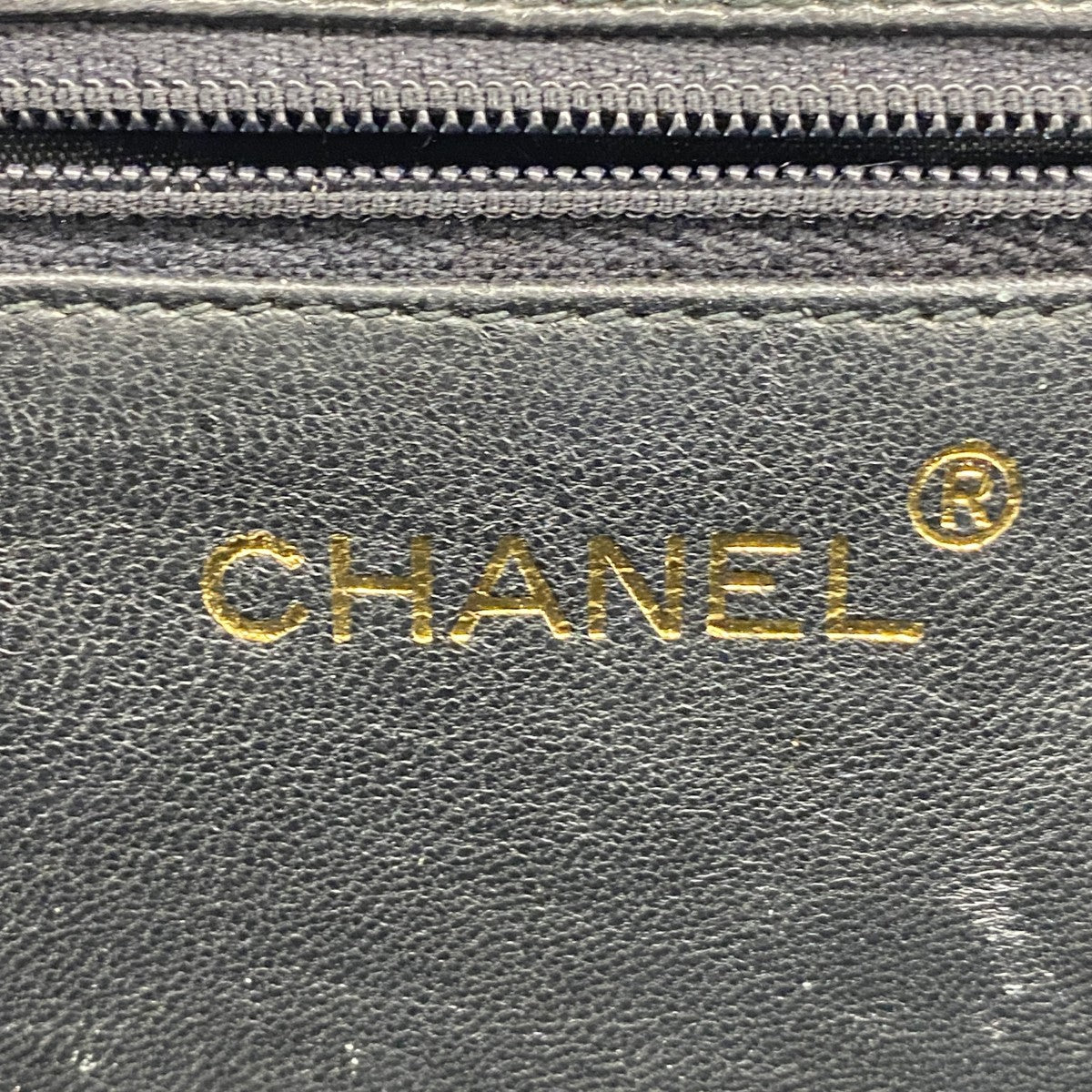 【6gc3158】シャネル ショルダーバッグ マトラッセ チェーンショルダー ラムスキン ブラック ゴールド金具【中古】レディース