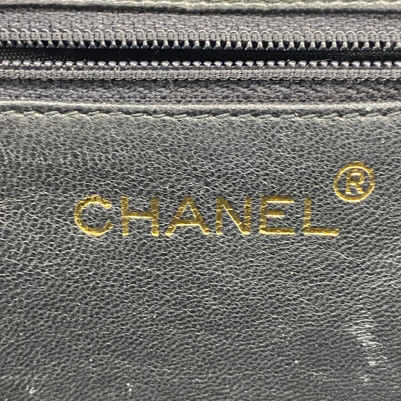【6gc3158】シャネル ショルダーバッグ マトラッセ チェーンショルダー ラムスキン ブラック ゴールド金具【中古】レディース
