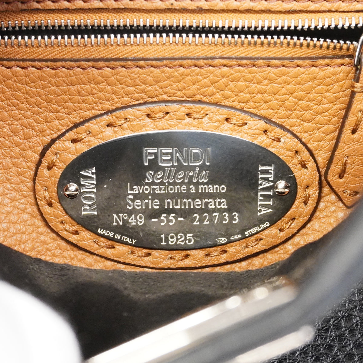 【6gc3168】フェンディ ハンドバッグ セレリア ピーカブー レザー ブラック シルバー金具 2wayバッグ【中古】レディース