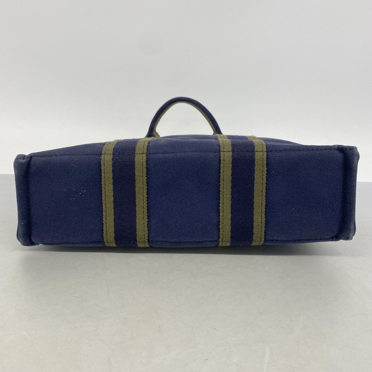 【6gc3170-k】エルメス ハンドバッグ フールトゥPM キャンバス ネイビー シルバー金具【中古】メンズ レディース ユニセックス