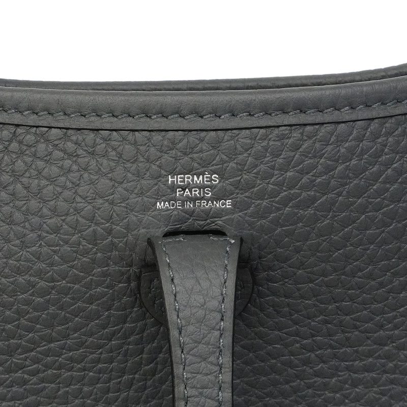 【6gc3180】エルメス ショルダーバッグ エヴリンTPM トリヨンクレマンス カーボン シルバー金具 G刻印【中古】レディース