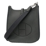 【6gc3180】エルメス ショルダーバッグ エヴリンTPM トリヨンクレマンス カーボン シルバー金具 G刻印【中古】レディース