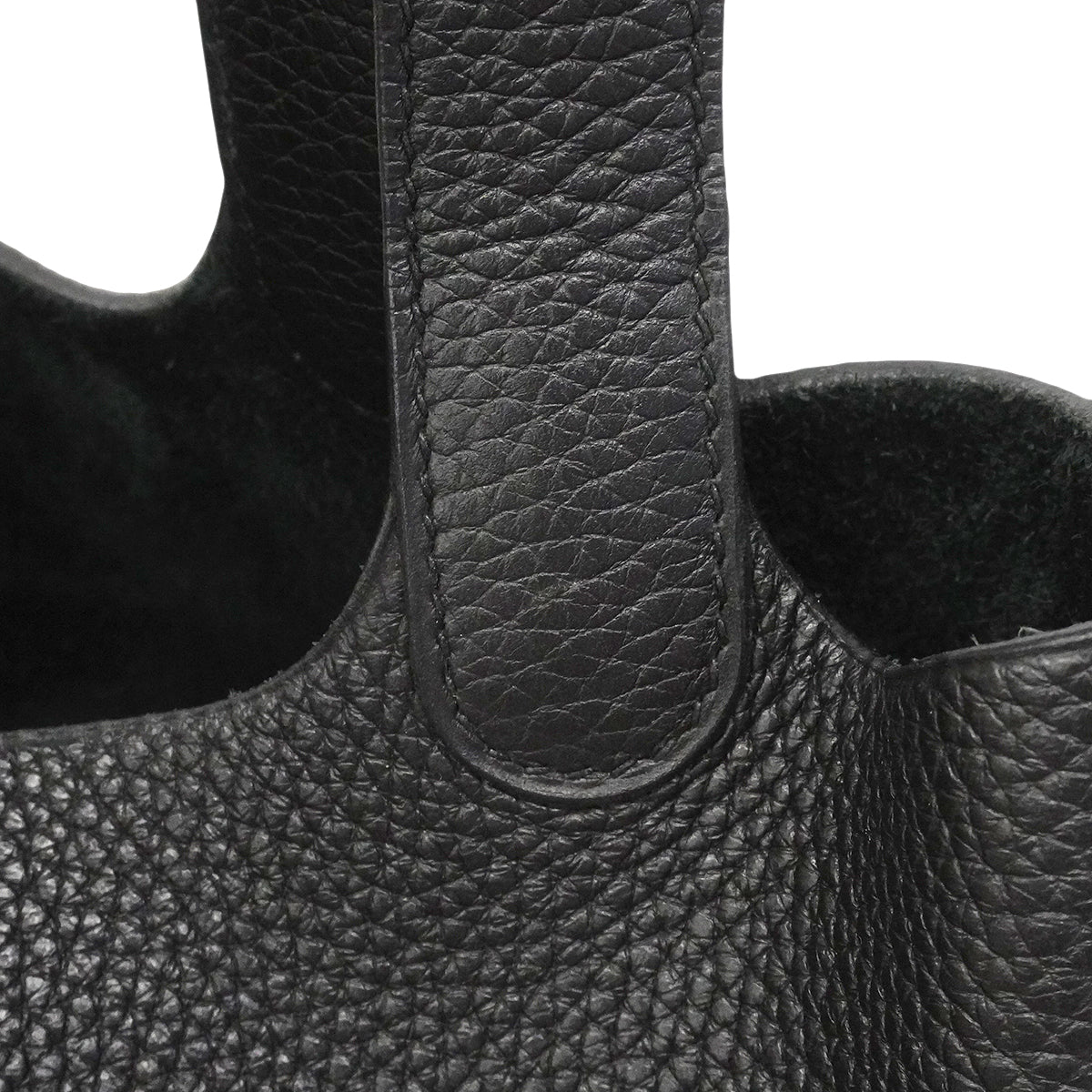 【6gc3183】エルメス ハンドバッグ ピコタンロックPM トリヨンクレマンス ブラック シルバー金具 Y刻印【中古】レディース