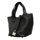 【6gc3183】エルメス ハンドバッグ ピコタンロックPM トリヨンクレマンス ブラック シルバー金具 Y刻印【中古】レディース