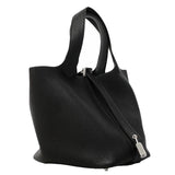 【6gc3183】エルメス ハンドバッグ ピコタンロックPM トリヨンクレマンス ブラック シルバー金具 Y刻印【中古】レディース