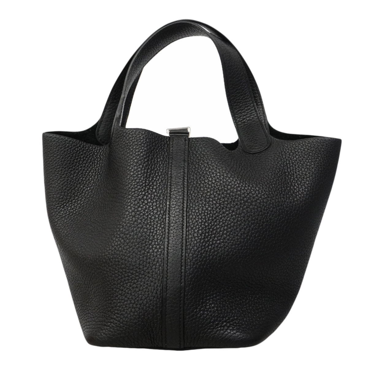 【6gc3183】エルメス ハンドバッグ ピコタンロックPM トリヨンクレマンス ブラック シルバー金具 Y刻印【中古】レディース