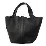 【6gc3183】エルメス ハンドバッグ ピコタンロックPM トリヨンクレマンス ブラック シルバー金具 Y刻印【中古】レディース