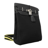 【6gc3186】エルメス ショルダーバッグ アッカドPM トワルオフィシエ スイフト ブラック シルバー金具 W刻印【中古】メンズ