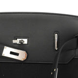 【6gc3186】エルメス ショルダーバッグ アッカドPM トワルオフィシエ スイフト ブラック シルバー金具 W刻印【中古】メンズ