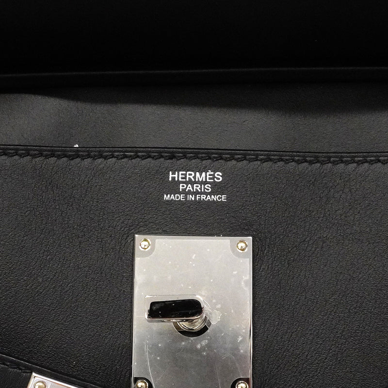 【6gc3186】エルメス ショルダーバッグ アッカドPM トワルオフィシエ スイフト ブラック シルバー金具 W刻印【中古】メンズ