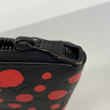 【6gc3198-h】ルイヴィトン 長財布 モノグラム・アンプラント ジッピーウォレットヴェルティカル/LV × YK/草間彌生 M81904 ノワール【中古】レディース