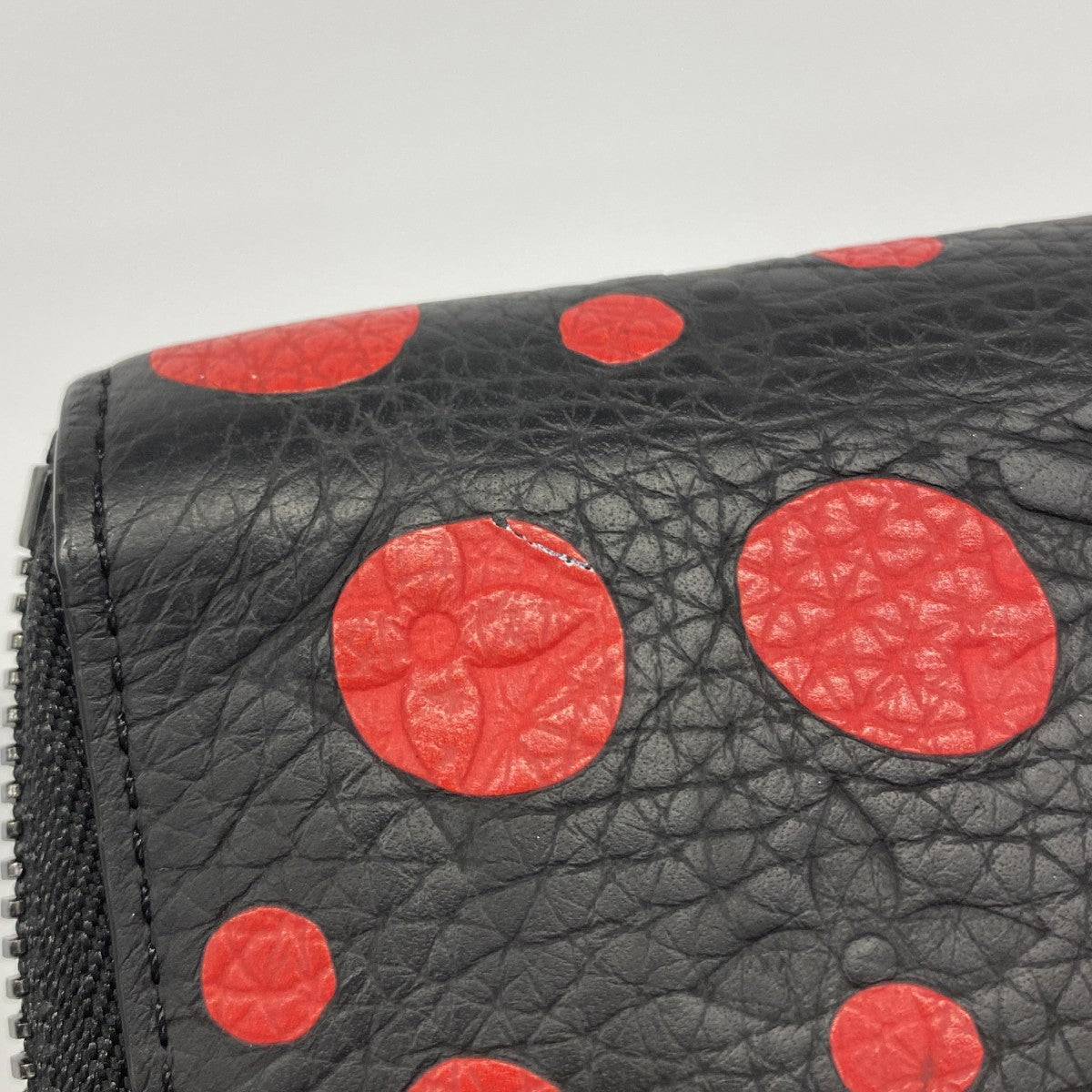 【6gc3198-h】ルイヴィトン 長財布 モノグラム・アンプラント ジッピーウォレットヴェルティカル/LV × YK/草間彌生 M81904 ノワール【中古】レディース
