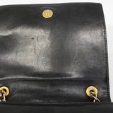 【6gc3204-k】シャネル ショルダーバッグ マトラッセ チェーンショルダー ラムスキン ブラック ゴールド金具【中古】レディース