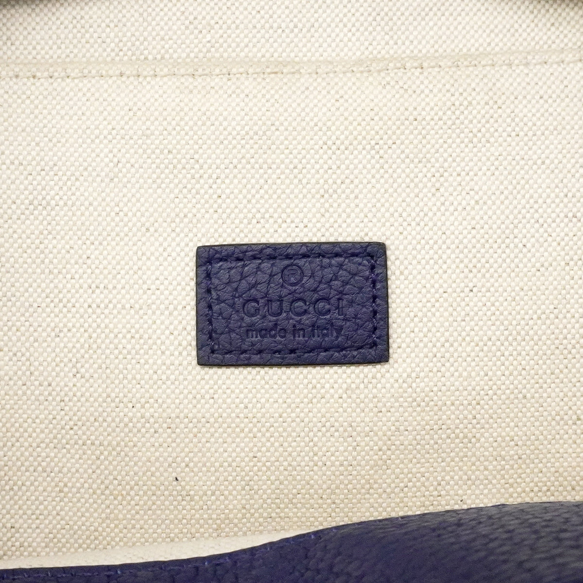 【6gc3210-k】グッチ ボディバッグ ジャンボGG 766937 レザー ブルー シルバー金具【中古】メンズ