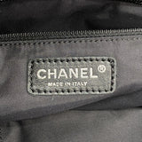 【6gc3219-k】シャネル トートバッグ パリビアリッツ レザー ブラック シルバー金具【中古】レディース