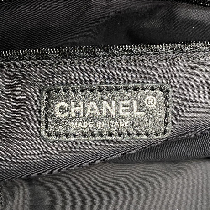 【6gc3219-k】シャネル トートバッグ パリビアリッツ レザー ブラック シルバー金具【中古】レディース