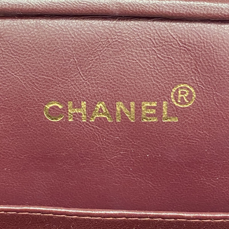 【6gc3221-k】シャネル ショルダーバッグ マトラッセ チェーンショルダー ラムスキン ブラック ゴールド金具【中古】レディース