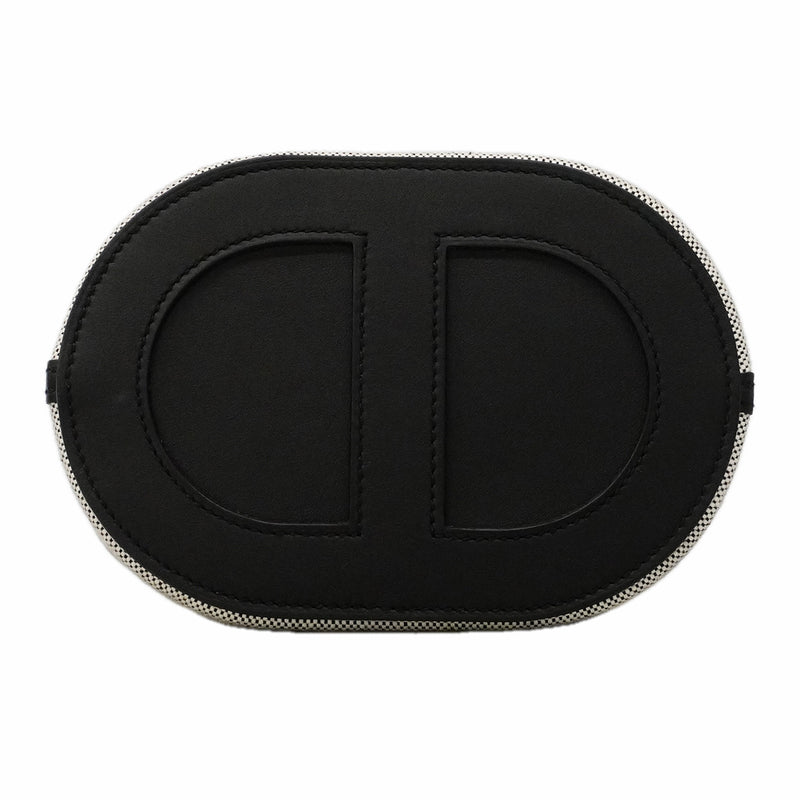 【6gc3224】エルメス ハンドバッグ インザムープ18 トワルアッシュ スイフト ブラック シルバー金具 W刻印【中古】レディース