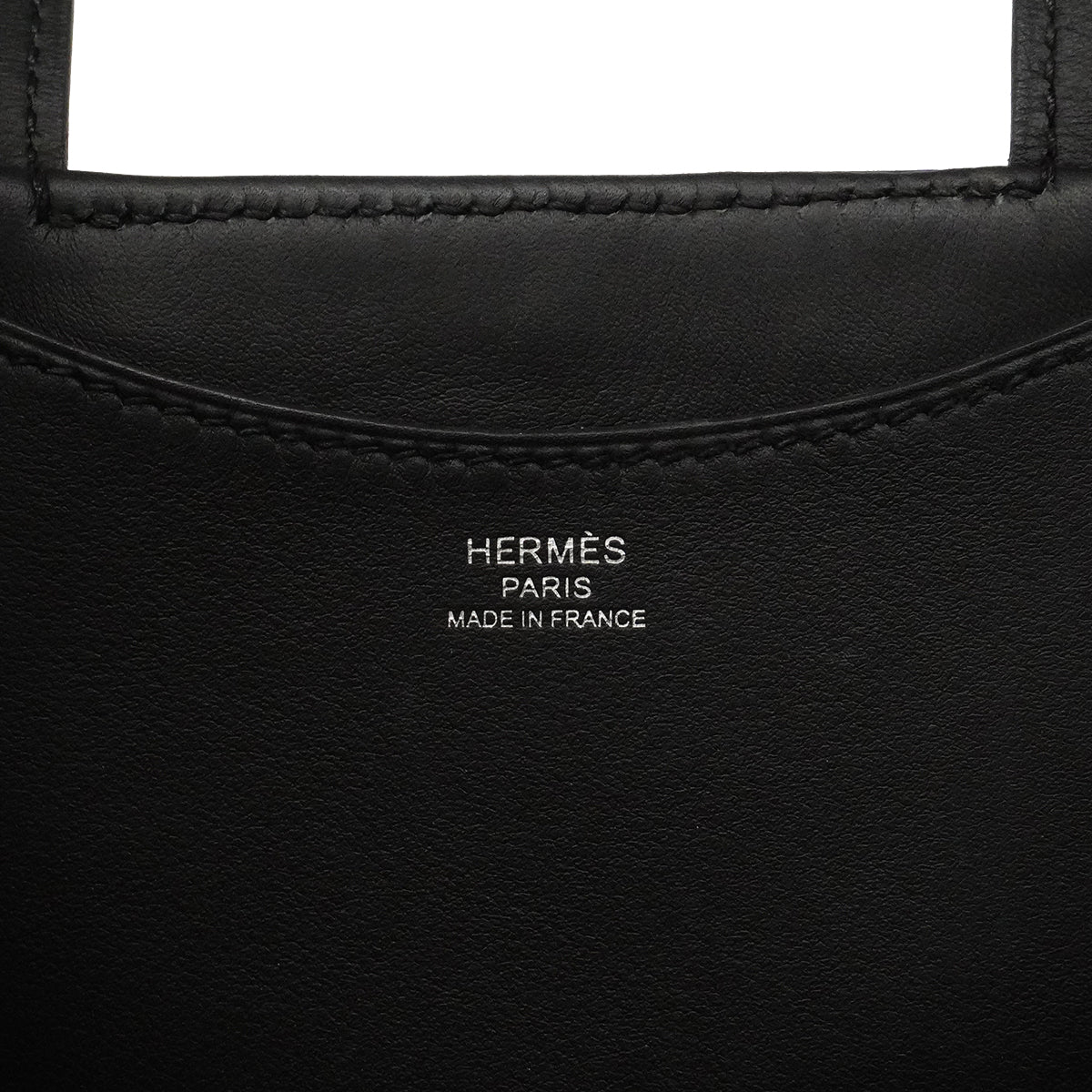 【6gc3224】エルメス ハンドバッグ インザムープ18 トワルアッシュ スイフト ブラック シルバー金具 W刻印【中古】レディース