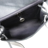 【6gc3225】エルメス ショルダーバッグ エールバッグジップミニ トワルミリタリー ブラック シルバー金具 G刻印【中古】レディース