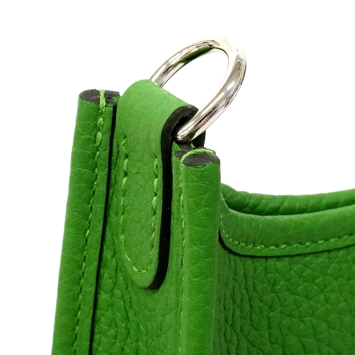 【6gc3226】エルメス ショルダーバッグ エヴリンTPM トリヨンクレマンス ヴェールユッカ シルバー金具 G刻印【中古】レディース