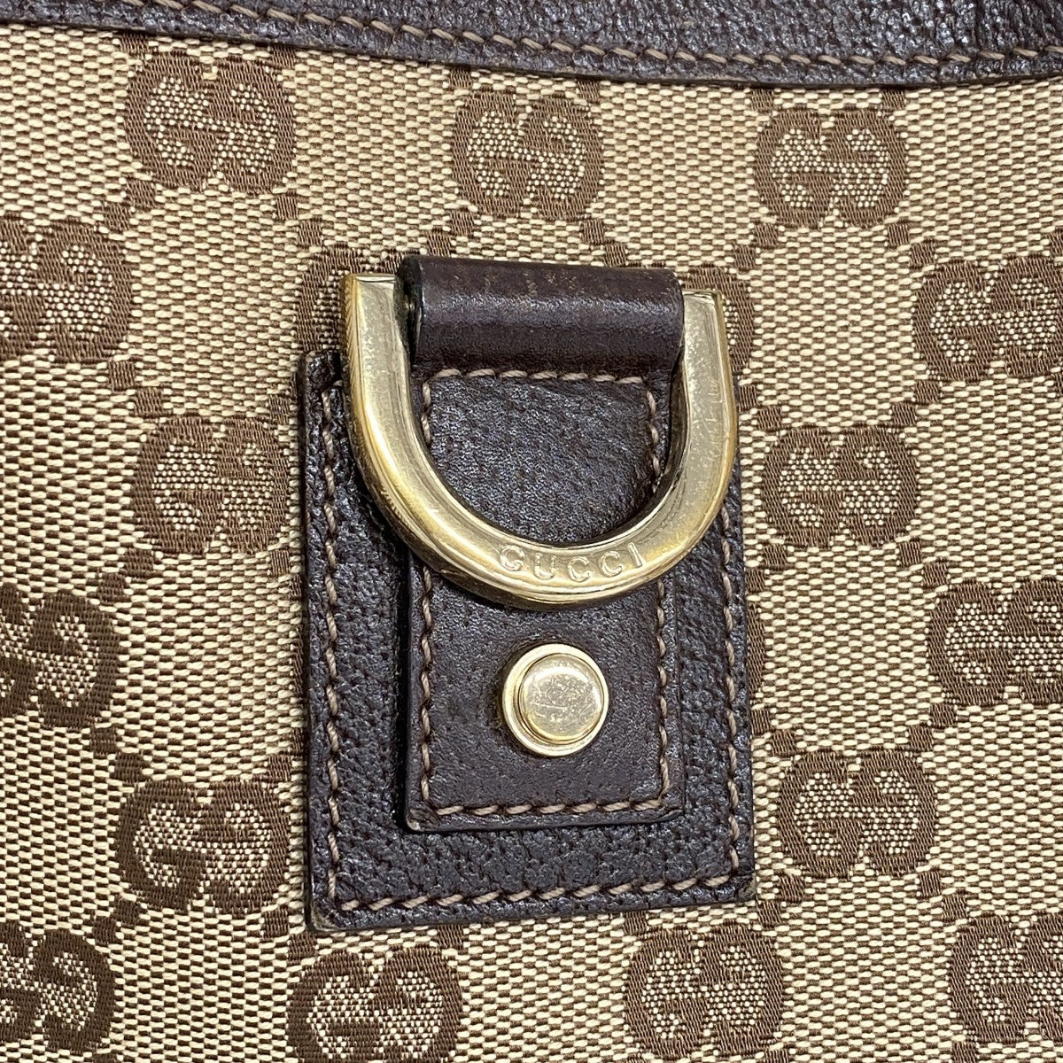 【6gc3233-k】グッチ トートバッグ GGキャンバス 130739 キャンバス ブラウン ゴールド金具【中古】レディース