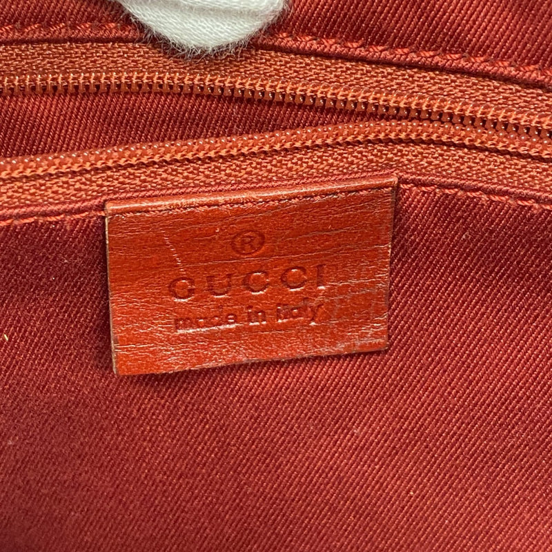 【6gc3234-k】グッチ ハンドバッグ GGキャンバス/ジャッキー 01147 キャンバス レッド シルバー金具【中古】レディース