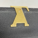 【6gc3239-k】ルイヴィトン 長財布 トリヨン ポルトフォイユカプシーヌ M61248 ノワール【中古】レディース