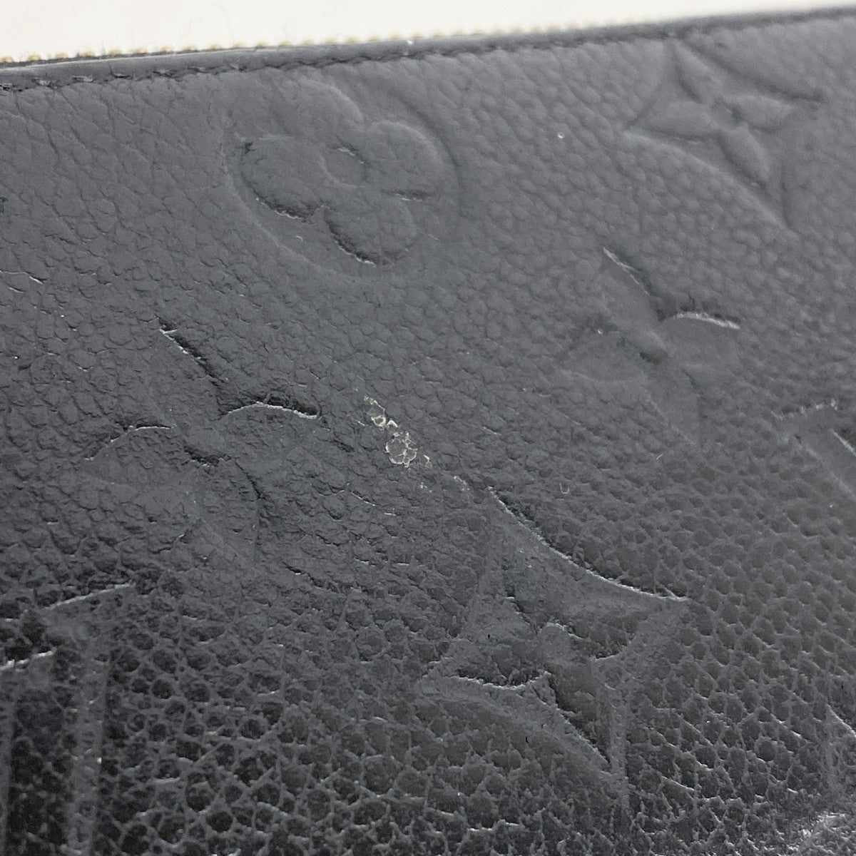 【6gc3240-k】ルイヴィトン 長財布 モノグラム・アンプラント ポルトフォイユ クレマンス M60171 ノワール【中古】レディース