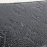 【6gc3240-k】ルイヴィトン 長財布 モノグラム・アンプラント ポルトフォイユ クレマンス M60171 ノワール【中古】レディース