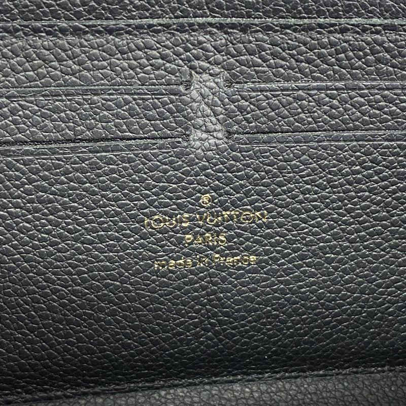 【6gc3240-k】ルイヴィトン 長財布 モノグラム・アンプラント ポルトフォイユ クレマンス M60171 ノワール【中古】レディース