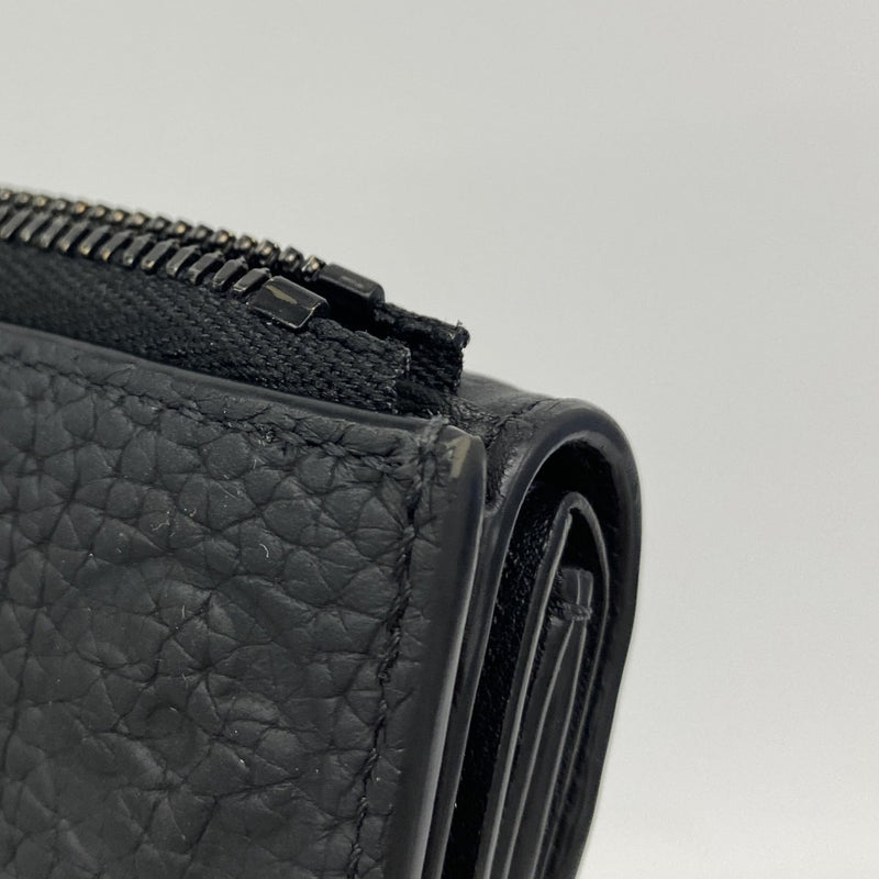 【6gc3254-k】ルイヴィトン 三つ折り財布 モノグラム・アンプラント ポルトフォイユパイロット M82556 ノワール【中古】レディース