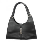 【6gc3273-k】グッチ ハンドバッグ ジャッキー 002 1067 レザー ブラック シルバー金具【中古】レディース